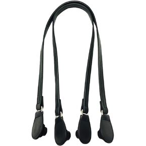 Replacement Bag Handle PU Straps - 31" for Obag Canvas Rubber Bag EVA Tote Shoulder Handbags Repair Classic Purse Accessories (Black)