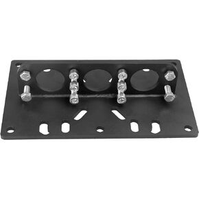 LS Engine Lift Plate SBC BBC Compatible with Ford 2,4 Barrel Holley Spread Bore Carb Universal Engine Lift Plate,Black