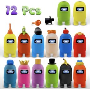 Action Figures, CHANTECA 12 Pcs Birthday Cake Topper Space Astronaut Game Figurines, Gifts and Decor for Party Supplies Favors Christmas Easter for Kids