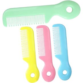 4Pcs Newborn Hair Comb Baby Comb Round Teeth Combs Wide Tooth Hair detangler for Toddler Pocket Hair Comb Baby and Child Care Products Health and Household