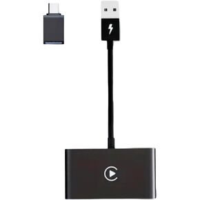Wireless Carplay Adapter 2024 Upgrade Apple Carplay,Wireless Carplay USB Dongle,Support iOS 16+ (T5552 Black)
