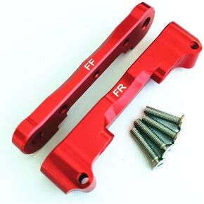 Aluminum Front Suspension Link Mount Red for Arrma AR330378 AR330379 Front Felony Infraction Kraton Limitless Mojave Outcast Notorious Senton Tailon Typhon