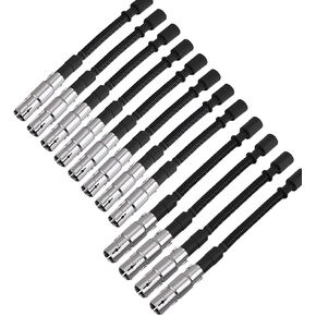 أسلاك توصيل الإشعال من كابل ماستر متوافقة مع مرسيدس بنز C240 ​​C320 E320 ML350 SLK320 CLK320 ML320 كرايسلر كروس فاير V6 12 سلكًا in Kuwait