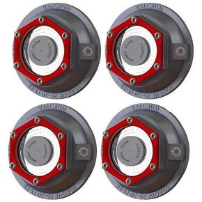 Valcrum HD Aluminum Trailer Oil Hub Cap for 10-16k Axles - ST400 (Pack of 4)