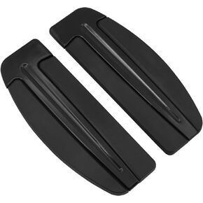 Streamliner Driver Footboard Floorboard Fit For Harley Touring Street Glide Road King Trike Softail Fayboy Night Train (All Black)