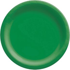 Jet Black Disposable Paper Plates - 6.75'', 20 Count - Perfect for Birthdays, Weddings, Baby Showers