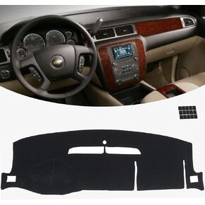 غطاء لوحة القيادة KEYOOG مناسب لسيارة Chevy 06-99 Silverado 1500,06-02 Avalanche Tahoe/G-MC 06-99 Sierra 1500,06-01 Yukon سجادة مضادة للوهج، وسادة مضادة للانزلاق (رمادي)