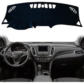 Dash Mat Cover Custom Interior Center Console Compatible with Chevy Equinox RS Premier 2018 2019 2020 2021 2022 Dashboard mat Covers Accessories (with HUD)