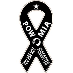 ملصق شريطي للتوعية 3066 POW MIA مقاس 7 × 3 بوصة
