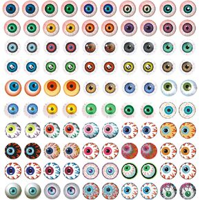 100Pcs Assorted Dragon Eyes Glass Cabochon Eyes for Clay Doll Making Sculptures Props for DIY Crafts Jewelry Making Christmas Gift