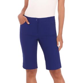 Rekucci Women's Iconic Comfort Stretch 5 Pocket Bermuda Short w/Zipper Closure