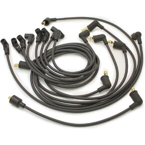Pertronix 708107 Flame-Thrower Black Custom Fit 8 Cylinder Spark Plug Wire