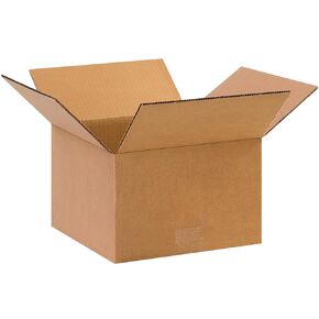 BOX USA 10 x 10 x 6 Corrugated Cardboard Boxes, Small 10"L x 10"W x 6"H, Pack of 25 | Shipping, Packaging, Moving, Storage Box for Home or Business, Strong Wholesale Bulk Boxes