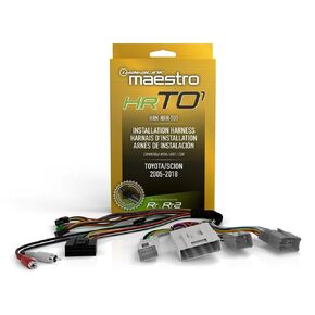 Idatalink Maestro HRN-HRR-TO1 T-Harness for Select Toyota & Scion Vehicles 2005-19, replace the factory radio while retaining steering wheel controls & use of amp (ADS-MRR or ADS-MRR2 module required)