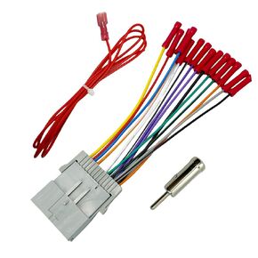 مجموعة أسلاك راديو السيارة مع محول هوائي، متوافقة مع Che/vrolet، Buick، GMC، Pontiac، Hummer، Isuzu، Saturn، كابل سلك استقبال CD ستيريو لما بعد البيع مع قابس موصل هوائي in Kuwait