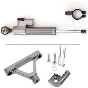 Fit For Ninja ZX-6 R ZX6R ZX 6R 2007-2008 / ZX10R ZX 10 R 2004-2005 CNC Motorcycle Steering Damper Stabilizer Buffer Control Bar with Mounting Bracket Support Kit Full Set