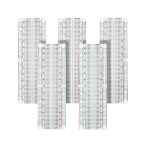 طقم 5 قطع من ألواح التجارب 830 نقطة، لوحات تجارب بدون لحام نموذج لوحة PCB لدرع Arduino Proto (مجموعة من 5) in Kuwait