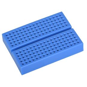 MEAN WELL WBP-317-BLUE Solderless Breadboard, 170 Points, 1 Terminal Strip, Blue, 1.9" x 1.3" Size, Pack of 2
