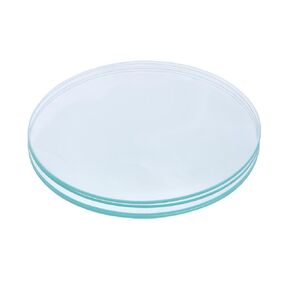 4Pcs Watch Glass, Portable Beaker Cover, 6" (150mm) Diameter Evaporation Dish, Transparent Cover Lids for Laboratory, Beakers & Flasks
