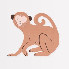 Meri Meri Monkey Napkins (Pack of 16)