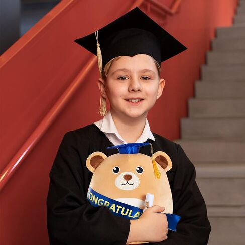12" Graduation Owl Plush Pillow Cute Stuffed Animal with Cap Soft Sofa Cushion Stretchy Plushy Toy Decors Gifts for Kids in Saudi Arabia
