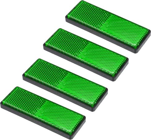 X AUTOHAUX 4pcs M6x0.8 Green Plastic Universal Screw Mount Reflective Warning Reflector for Motorcycle Bike in Saudi Arabia