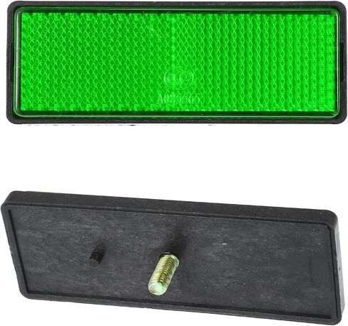X AUTOHAUX 4pcs M6x0.8 Green Plastic Universal Screw Mount Reflective Warning Reflector for Motorcycle Bike in Saudi Arabia