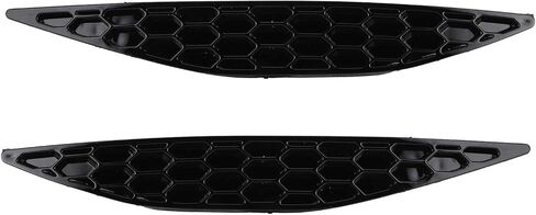 Left and Right Rear Bumper Reflectors, Qiilu 2pcs Rear Bumper Reflector Honeycomb Set Gloss Black Fit For MK7 2013?2016 in Saudi Arabia
