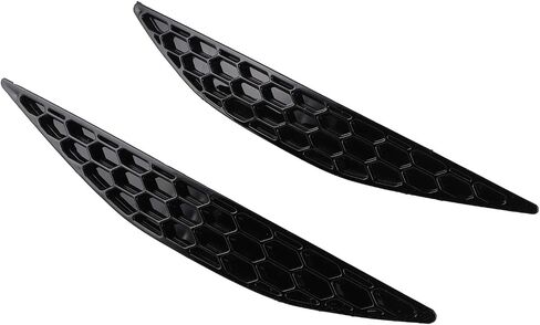 Left and Right Rear Bumper Reflectors, Qiilu 2pcs Rear Bumper Reflector Honeycomb Set Gloss Black Fit For MK7 2013?2016 in Saudi Arabia