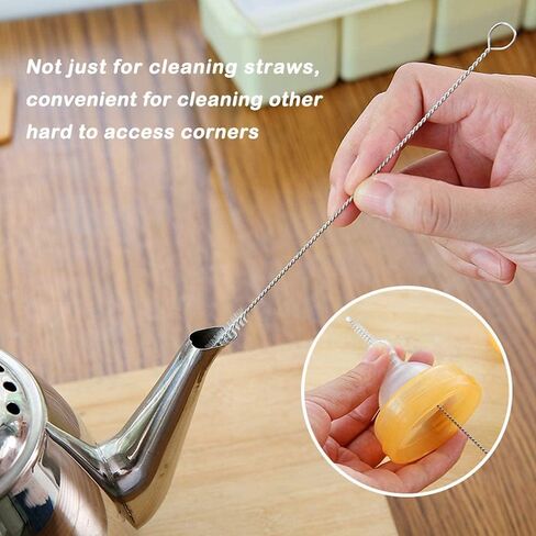 Utoolmart Steel Wire Tube Brush, Stainless Steel Spiral Power Bottle Cleaning Brush Long-Handle Bristle Pipe Cleaning Tool, 2.0-inch Diameter 12-inch Length, 2pcs in Saudi Arabia