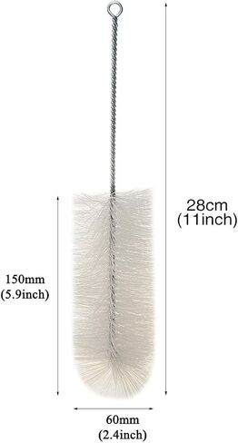 YXQ 60mm Tube Bottle Brush Nylon Wire Straw Wash 13.7 inch Long-Handle Bristle Cleaning for Lab Set Chemistry Test,3Pcs in Saudi Arabia