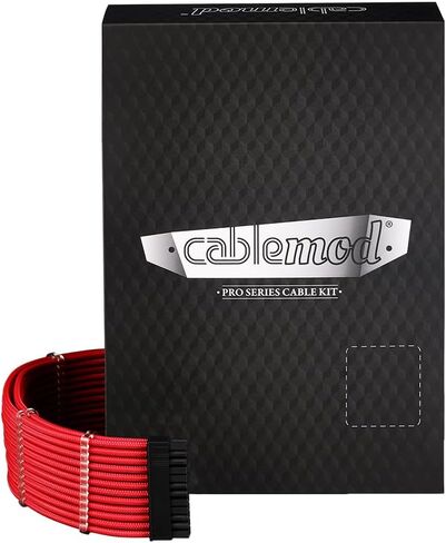 CableMod RT-Series Pro ModMesh الأكمام 12VHPWR StealthSense طقم كابل مزدوج لـ ASUS/Seasonic/Phanteks (أبيض) in Kuwait