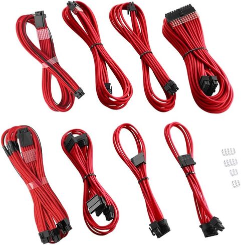 CableMod RT-Series Pro ModMesh الأكمام 12VHPWR StealthSense طقم كابل مزدوج لـ ASUS/Seasonic/Phanteks (أبيض) in Kuwait