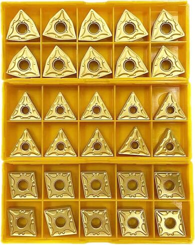 30 قطعة من شفرات إدراج الكربيد المعدنية القابلة للفهرسة CNMG 431 + WNMG 431 + TNMG 331 لحامل أدوات المخرطة in Kuwait