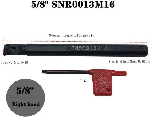5/8 "1/2" SNR0013M16 SDJCR1212H11 خيوط أداة حامل تحول أداة حامل مع 16IR A60 DCMT32.51 خيوط كربيد إدراج تحول إدراج in Kuwait