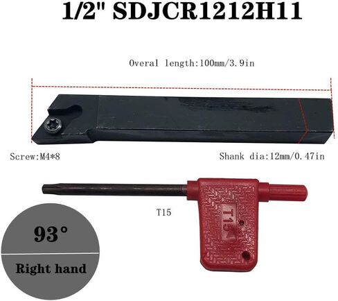 5/8 "1/2" SNR0013M16 SDJCR1212H11 خيوط أداة حامل تحول أداة حامل مع 16IR A60 DCMT32.51 خيوط كربيد إدراج تحول إدراج in Kuwait