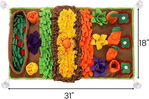 بساط شم للحيوانات الأليفة للكلاب، بساط شم مقاس 31 بوصة للقطط، لغز تغذية تفاعلي للأكل البطيء ومهارات البحث عن الطعام الطبيعية، ألعاب حفر غنية لتخفيف التوتر الملل، السفر محمول وصغير الحجم in Kuwait