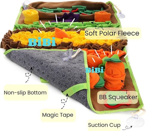 بساط شم للحيوانات الأليفة للكلاب، بساط شم مقاس 31 بوصة للقطط، لغز تغذية تفاعلي للأكل البطيء ومهارات البحث عن الطعام الطبيعية، ألعاب حفر غنية لتخفيف التوتر الملل، السفر محمول وصغير الحجم in Kuwait