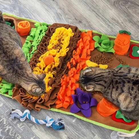 بساط شم للحيوانات الأليفة للكلاب، بساط شم مقاس 31 بوصة للقطط، لغز تغذية تفاعلي للأكل البطيء ومهارات البحث عن الطعام الطبيعية، ألعاب حفر غنية لتخفيف التوتر الملل، السفر محمول وصغير الحجم in Kuwait