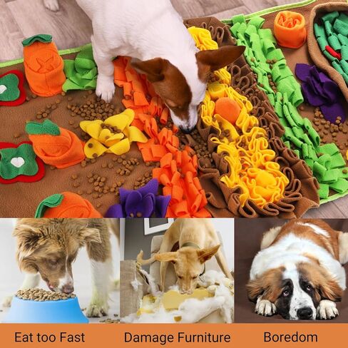 بساط شم للحيوانات الأليفة للكلاب، بساط شم مقاس 31 بوصة للقطط، لغز تغذية تفاعلي للأكل البطيء ومهارات البحث عن الطعام الطبيعية، ألعاب حفر غنية لتخفيف التوتر الملل، السفر محمول وصغير الحجم in Kuwait