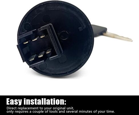 AUC15805 Ignition Rotary Switch Compatible with John Deere Quik-Trak Mowers Ztrak Mowers Ignition Switch with Keys Replace AUC13979 TCA26088 TCA24615 in Kuwait