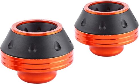 Fork Frame Sliders, Motorcycles Front Rear Forks Wheel Anti Crash Pad Protector CNC Aluminium Alloy Motorbike Slid Falling Protection Universal Protective Caps for Moped Scooters 1 Pair Sliver in Saudi Arabia