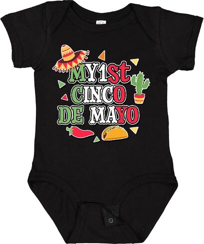 Inktastic My 1st Cinco De Mayo مع بدلة أطفال Sombrero Red Chili Pepper Taco in Kuwait