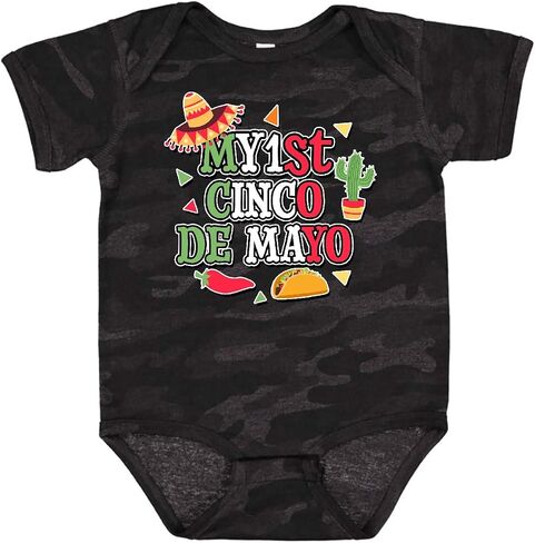 Inktastic My 1st Cinco De Mayo مع بدلة أطفال Sombrero Red Chili Pepper Taco in Kuwait