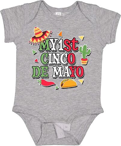 Inktastic My 1st Cinco De Mayo مع بدلة أطفال Sombrero Red Chili Pepper Taco in Kuwait