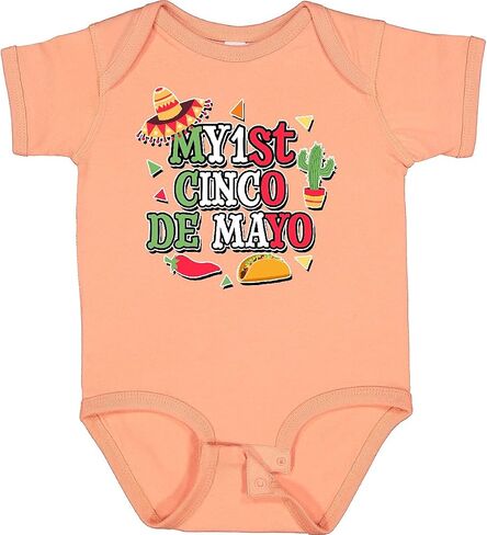 Inktastic My 1st Cinco De Mayo مع بدلة أطفال Sombrero Red Chili Pepper Taco in Kuwait