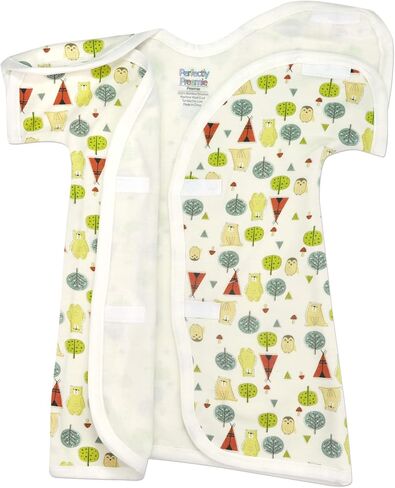Boy's & Girl's Open-Shoulder Short-Sleeve Ultra Soft PICU Gown - PICU Friendly - 0-3 Months in Saudi Arabia