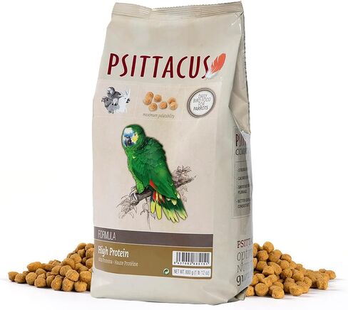 Psittacus High Protein 6.6 lb | Complete Pellet Diet for Amazons, Cockatoos and Ringneck Parrot | Premium Food for Birds, 100% no-GMO in Saudi Arabia