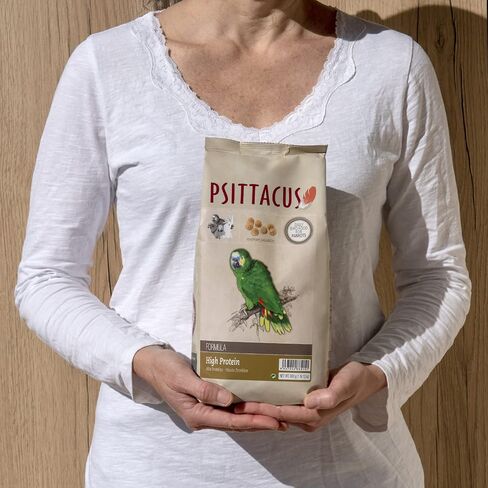 Psittacus High Protein 6.6 lb | Complete Pellet Diet for Amazons, Cockatoos and Ringneck Parrot | Premium Food for Birds, 100% no-GMO in Saudi Arabia