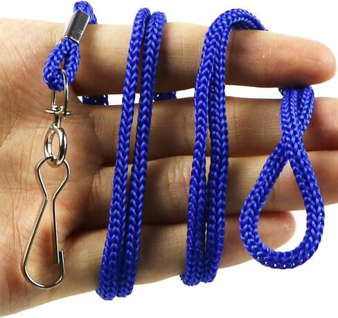 Black Lanyards Bulk Lanyards Premium Cruise Lanyard Nylon Badge Lanyards with Swivel J Hook Perfect for ID Name Badge Holder Office, Kids, Teachers (Black, 50 Pack) in Kuwait